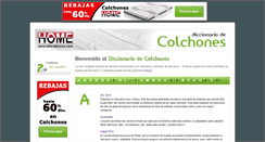 Desktop Screenshot of diccionariodecolchones.com