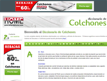 Tablet Screenshot of diccionariodecolchones.com